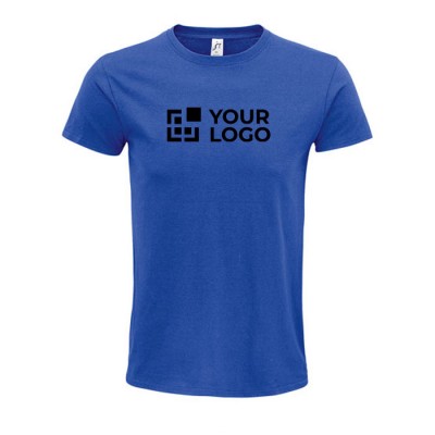 T-shirt sustentável para oferecer a clientes cor azul real