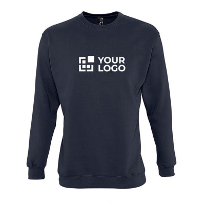 Sweatshirt informal para estampar o logotipo cor azul-escuro