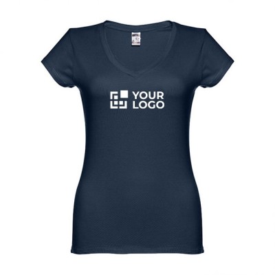 T-shirt cintada de senhora para personalizar vista principal