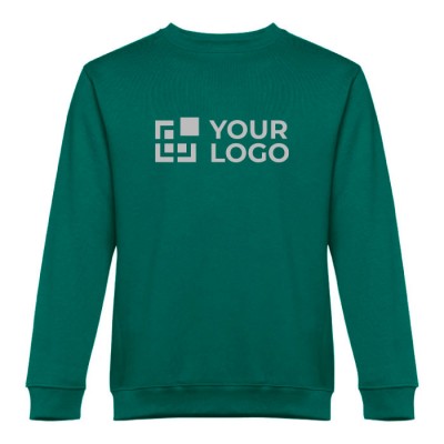 Sweatshirt básica personalizável com a marca vista principal
