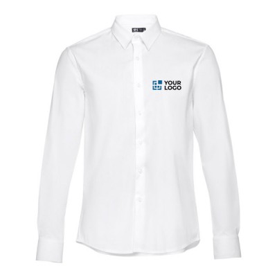 Camisa elegante para vestuário corporativo cor branco primeira vista
