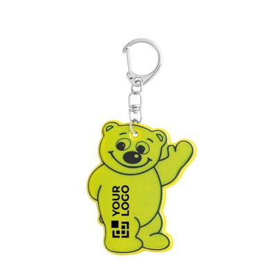 Porta-chaves publicitário em forma de urso
