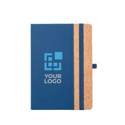 Cadernos publicitários A5 em bolsa de oferta cor azul