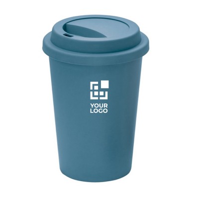 Copo para levar reutilizável de plástico com tampa 450ml