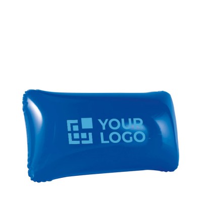 Almofada insuflável barata com logotipo cor azul