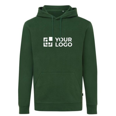 Sweatshirt de algodão reciclado e orgânico 340 g/m2 Iqoniq Jasper cor verde-escuro vista principal