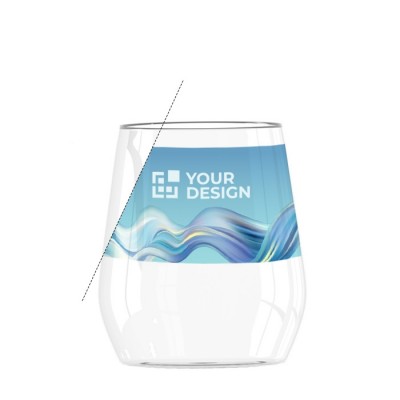 Copo de vidro para personalizar com logotipo vista principal
