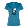 T-shirt manga curta poliéster reciclado para mulher 100 g/m2 Roly Direct Slam 