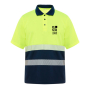 Polo técnico de trabalho de alta visibilidade de poliéster 170 g/m2 Roly Vega 