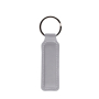 Porta-chaves de couro sintético premium de cores com argola de metal