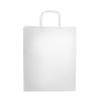 Saco de papel kraft com alças ideal para ir às compras 90 g/m2