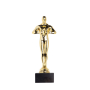 Troféu de estatueta dourada ideal para distinguir alguém
