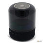 Colunas Bluetooth pretas pequenas portáteis em forma circular