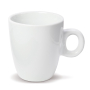 Caneca de cerâmica branca apta para as máquinas de café 200 ml