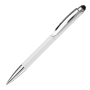 Caneta giratória de metal com stylus na parte superior