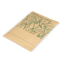 Poncho ecológico com capuz de material biodegradável 127x100 cm