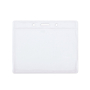 Identificador transparente em forma horizontal para lanyard