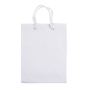 Saco pequeno de papel laminado de cores com alça de cordão