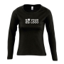 Camisola feminina de manga comprida com logo vista principal