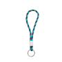 Porta-chaves tipo lanyard de terlenka ajustável com anilha metálica