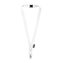Lanyard de RPET com fecho de segurança e mosquetão metálico 3cm