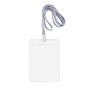 Identificador com cordão de poliéster desmontável 10.8x15.4cm