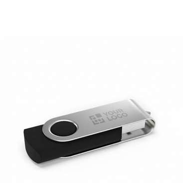 USB plástico clipe metal giratório personalização total feita na Europa