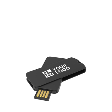 USB de plástico, giratória, personalização total, feita na Europa