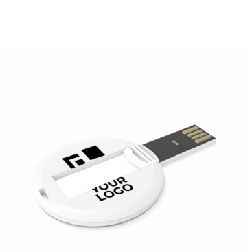Pen USB 2.0 redonda e dobrável personalização total, feita na Europa