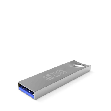 USB metal, orifício de fixação, personalização total, feita na Europa