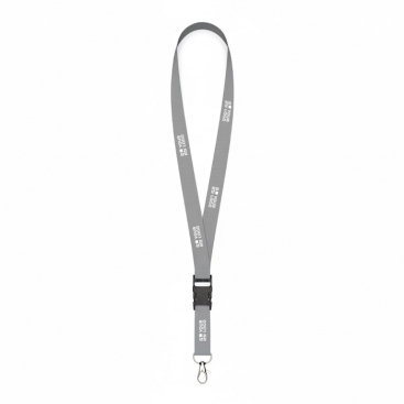 Lanyard de poliéster com fivela desmontável personalização total