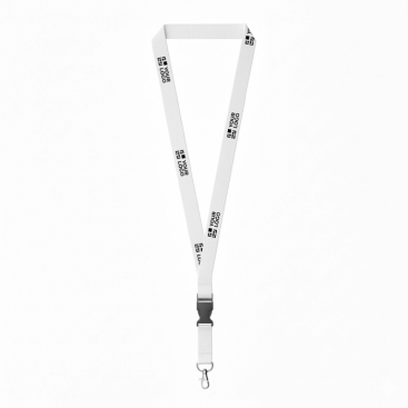 Lanyard desmontável de algodão orgânico mosquetão personalização total