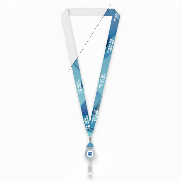 Lanyard poliéster porta-credenciais para sublimar personalização total