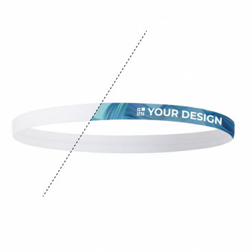 Fita de cabelo desportiva de silicone texturizado personalização total