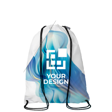 Mochila de cordão de rPET em tamanho grande personalização total