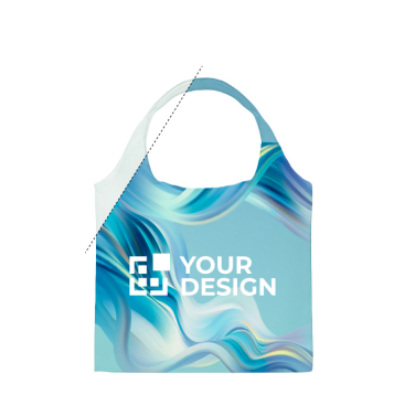 Saco dobrável de rPET com bolso interior personalização total