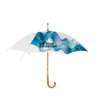Guarda-chuva automático eixo e punho madeira Ø102 personalização total