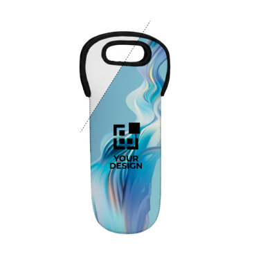 Porta-garrafas de neopreno com asa resistente à água personalização total