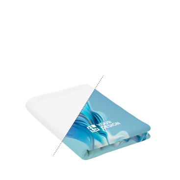 Toalha de praia de poliéster e rPET 350 g/m2 personalização total