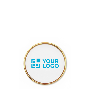 Pin metálico redondo a cor bem garrida personalização total