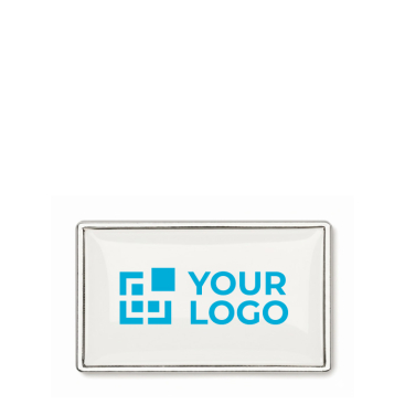 Pin de ferro retangular para personalizar personalização total