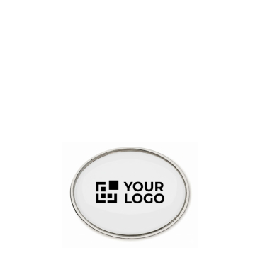Pin metálico oval a cor bem garrida personalização total