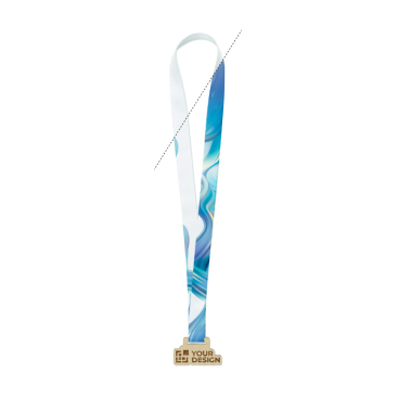 Medalha de madeira, fita cosida em argola personalização total