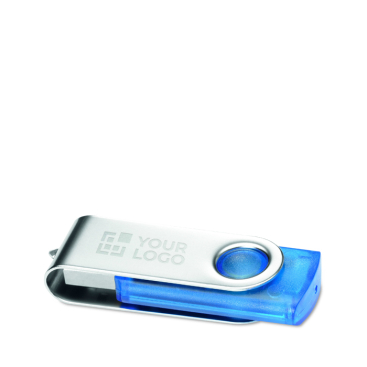 Pen USB de cores transparentes para personalizar personalização total