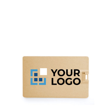 Pen USB num cartão de palha para personalizar personalização total