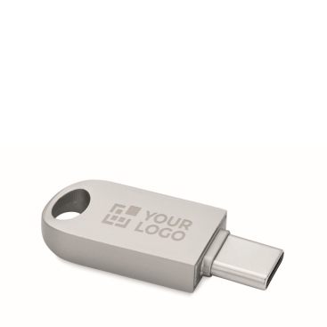 Pen USB Tipo-C de tamanho pequeno de zinco personalização total