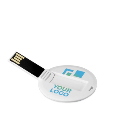 Pen USB de forma redonda para personalizar 100% personalização total