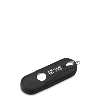 Pen USB acabamento de borracha e bordas redondas personalização total