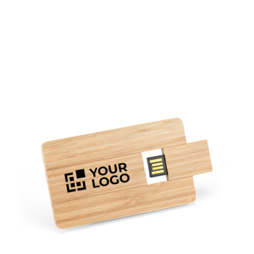 Cartão USB de madeira de bambu personalizável personalização total
