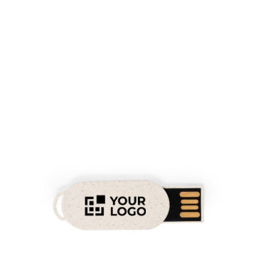 Pen USB original e ultrafina de cana de trigo personalização total
